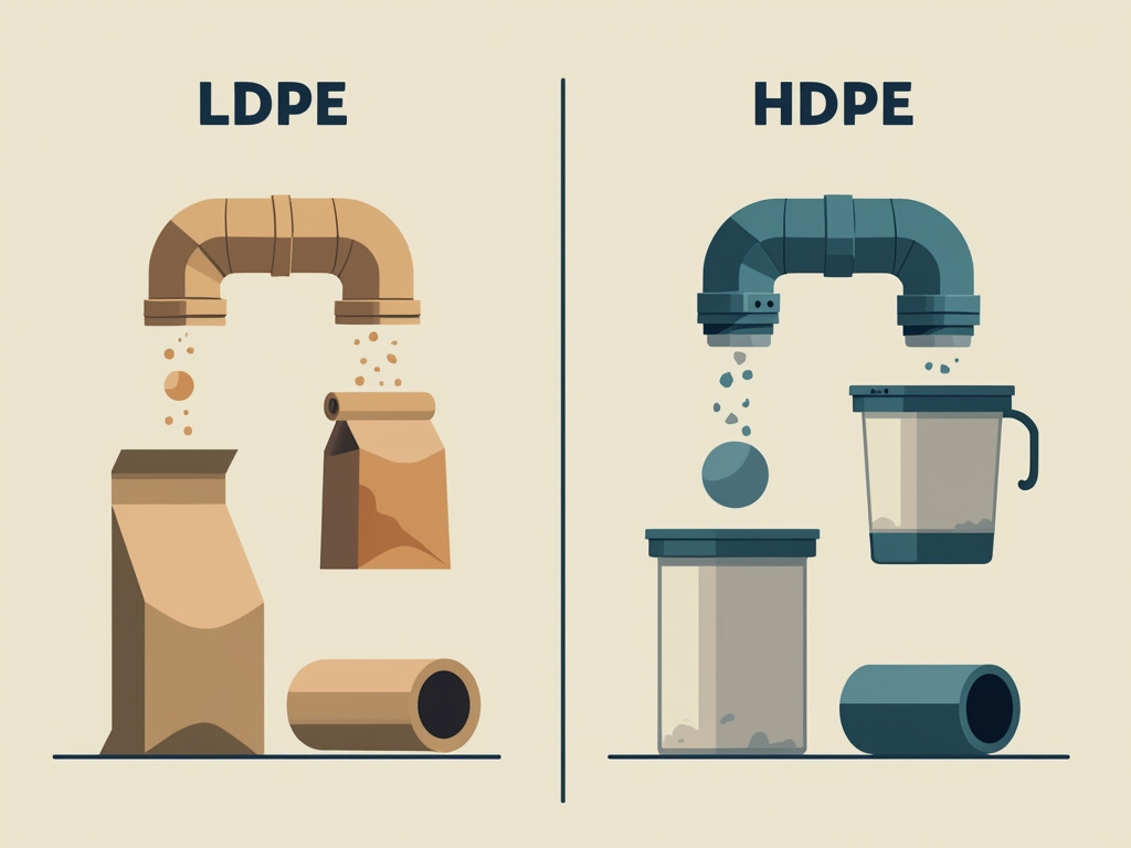 Aplicações industriais de polietileno LDPE e HDPE